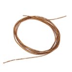 Tyenaza Nakış İpliği, Metalik Bakır Tel Dikiş Dikiş Parlaklığı 1.5mm Dia Manuel DIY String, El Nakışları için Bükülebilir Metal Zanaat Teli, String Art (Kahve hattı)