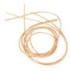 Tyenaza Nakış İpliği, Metalik Bakır Tel Dikiş Dikiş Parlaklığı 1.5mm Dia Manuel DIY String, El Nakışları için Bükülebilir Metal Zanaat Teli, String Art (Koyu altın iplik)