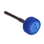 Tyenaza şarkı söyleyen kase Tokmak, el yapımı Sert Ahşap Keçeli Forvet Tokmak Sopa ses kasesi Meditasyon Tokmak Ses Kase Sopa Tibet Budizmi şarkı söyleyen kase (Throat chakra dark blue)