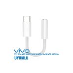 Tyep-C Kulaklık Dönüştürcü Vivo V21 V23 V25 V29 5G V29 Lite V30 Lite Uyumlu Çevirici Type-C Aux