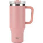 Tyeso 1200 ml Pembe Qq Sızdırmaz Pipetli Çift Duvarlı Vakumlu Termos