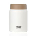 Tyeso 280 ml Beyaz Chief Anne Bebek Mama Vakumlu Termos