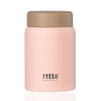 Tyeso 280 ml Pembe Chief Anne Bebek Mama Vakumlu Termos