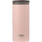 Tyeso 360 ml Pembe Flat Vakumlu Paslanmaz Çelik Taşıma Saplı Termos