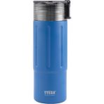 Tyeso 600 ml Mavi Tritan Vakumlu YalıtımlI Çift Kapaklı Kulplu Termos