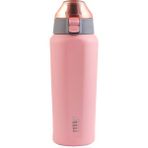 Tyeso 600 ml Pembe Square Vakumlu Paslanmaz Sızdırmaz Çift Duvarlı Termos