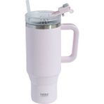 Tyeso 900 ml Açık Pembe Qq Sızdırmaz Pipetli Çift Duvarlı Vakumlu Termos