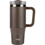 Tyeso 900 ml Kahvernegi Qq Sızdırmaz Pipetli Çift Duvarlı Vakumlu Termos