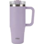 Tyeso 900 ml Mor Qq Sızdırmaz Pipetli Çift Duvarlı Vakumlu Termos