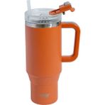 Tyeso 900 ml Turuncu Qq Sızdırmaz Pipetli Çift Duvarlı Vakumlu Termos
