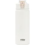 Tyeso Active Color Vakumlu Paslanmaz Çelik Gizli Pipetli 600 ml Beyaz Termos