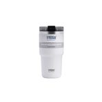 Tyeso Tripletask Termos Vakumlu Paslanmaz Çelik Pipetli 600ML - Beyaz