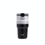 Tyeso TripleTask Termos Vakumlu Paslanmaz Çelik Pipetli 600ML (Siyah)