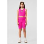 Tyess Bg Store Kız Çocuk Neon Pembe Tayt - 6 Yaş