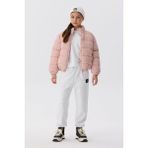Tyess Kız Çocuk Pembe Mont Uzun Kollu Midi Boy Rahat Kullanım İçin Tasarlanmış - 14 Yaş