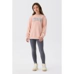 Tyess Kız Çocuk Pembe Sweatshirt - 4 Yaş