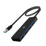 Tymyp USB 3.0 Hub, 4 Portlu USB Hub, Dizüstü Bilgisayar, Xbox, Flash Sürücü, HDD, Konsol, Yazıcı, Kamera, Klavye, Fare ve Ötesi için Yüksek Hızlı USB Genişletici