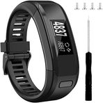 Tyogeephy Band Vivosmart HR ile Uyumlu, Metal Tokalı Fitness Bileklik Kayışı