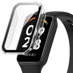 Tyogeephy Xiaomi akıllı Band 8 Active ile Uyumlu Kılıf, HD Temperli Cam Ekran Koruyucu, Darbeye Dayanıklı Sert PC Tampon Koruyucu Kabuk Redmi Band 2 için Çok Yönlü Koruyucu Kılıf