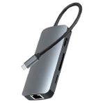 Type-C 8in1 4k Hdmi Rj45 Micro Sd Tf 3xusb 3.0 Şarj Girişli Hub Çevirici
