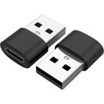 Type-C Adaptör USB Adaptör USB Den Type-C Dönüştürücü Tüm Cihazlara Uyumlu - Siyah