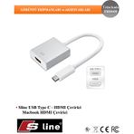Type-C Çevirici HDMI Kablo 40 Cm S-Line FHD0405