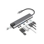 Type-c Hub Dönüştürücü Çevirici Çoklayıcı Usb Hdmı Micro Sd 8 Girişli