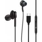 Type-C Kablolu Kulak Içi Kulaklık – Gürültü Önleyici Mikrofon, Dahili Ses Kontrol, Ergonomik Silikon Uçlar, Hd Ses, Tüm Type-C Cihazlarla Uyumlu (Siyah)