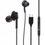 Type-C Kablolu Kulak İçi Kulaklık – Gürültü Önleyici Mikrofon, Dahili Ses Kontrol, Ergonomik Silikon Uçlar, HD Stereo Ses, Tüm Type-C Cihazlarla Uyumlu (Siyah)