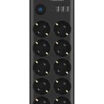 Type C Port Girişli Akım Korumalı 10'lu Priz, 3 Usb, 1 Type C Giriş, Isıya Dayanıklı, Grup - Beyaz