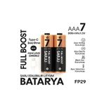 Type-C Şarjlı 800Mwh 1.5V Şarj Edilebilir 2'Li Aaa İnce Pil - Lityum İyon Batarya