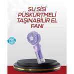 Type-C Şarjlı Taşınabilir Su Buharlı Mini Vantilatör Mir34345051