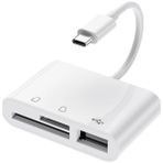 Type-C Sd Micro Sd Card Reader Kart Okuyucu - Beyaz
