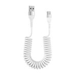 Type-c Spiral Tasarım Usb Şarj Ve Data Kablosu 1m Beyaz - Al3999