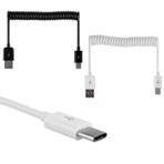 TYPE-C Spiral Uzayan USB Hızlı Şarj Data Transfer USB Kablo 1m