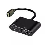 Type C to HDMI+VGA çevirici dönüştürücü adaptör USB C çevirici
