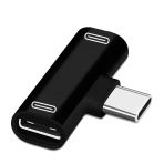 Type-C To Kulaklık Ve Hızlı Şarj Girişi Çevirici Çoklayıcı Çoğaltıcı Splitter Adaptör 2İn1