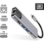 Type-C To RJ45 Ethernet USB 2.0 Dönüştürücü