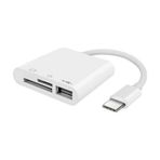 Type C To Sd Micro Sd Tf Kart Okuyucu Ve Usb Çevirici 3 İn 1 Dönüştürücü Adaptör