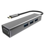 Type-C To Usb 3.0-3 Vga Çevirici Dh319