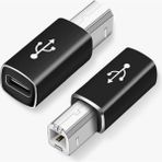 Type C To USB B Klavye Yazıcı Printer Çevirici Dönüştürücü Adaptör - Standart