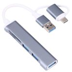 Type-C Usb 3.0 Sd Tf Kart Okuyucu 3x Usb 3.0 Hub Çevirici A807