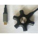 Typec Ses Kartı 5 Çıkışlı Typec Ses Kartı 5 Port Type-C Ses Kartı