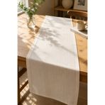Typoniq Attitude Included Terra Premium Keten Görünümlü Bej Runner 40x140 cm