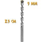 Tyson Beton-Duvar Delici Elmas Matkap Ucu - 5 mm - 8.5 cm - 2 Adet - 5 mm. 8.5 cm. - Gri