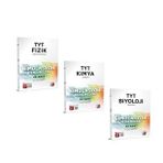 TYT Fizik Kimya ve Biyoloji Deneme Seti 3 Kitap - 3D Yayınları