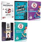 Tyt Matematik 3D Eyüp B. + Geometri Kenan Kara + Özcan Aykın Fizik + Biosem Biyoloji + Meschemykimya Video Ders Kitabı Seti 5 Kitap