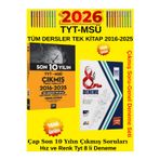 Tyt Msü Son 10 Yılın Çıkmış Soru+Hız Ve Renk Tyt 8 Li Genel Deneme Seti+Kalem