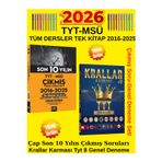 Tyt Msü Son 10 Yılın Çıkmış Soru+Krallar Karması Tyt 8 Li Genel Deneme Seti+Kalem