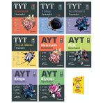 TYT ve AYT Matematik Fen Türkçe Sosyal Fizik Kimya Biyoloji Denemeleri 8li Sayısal Set